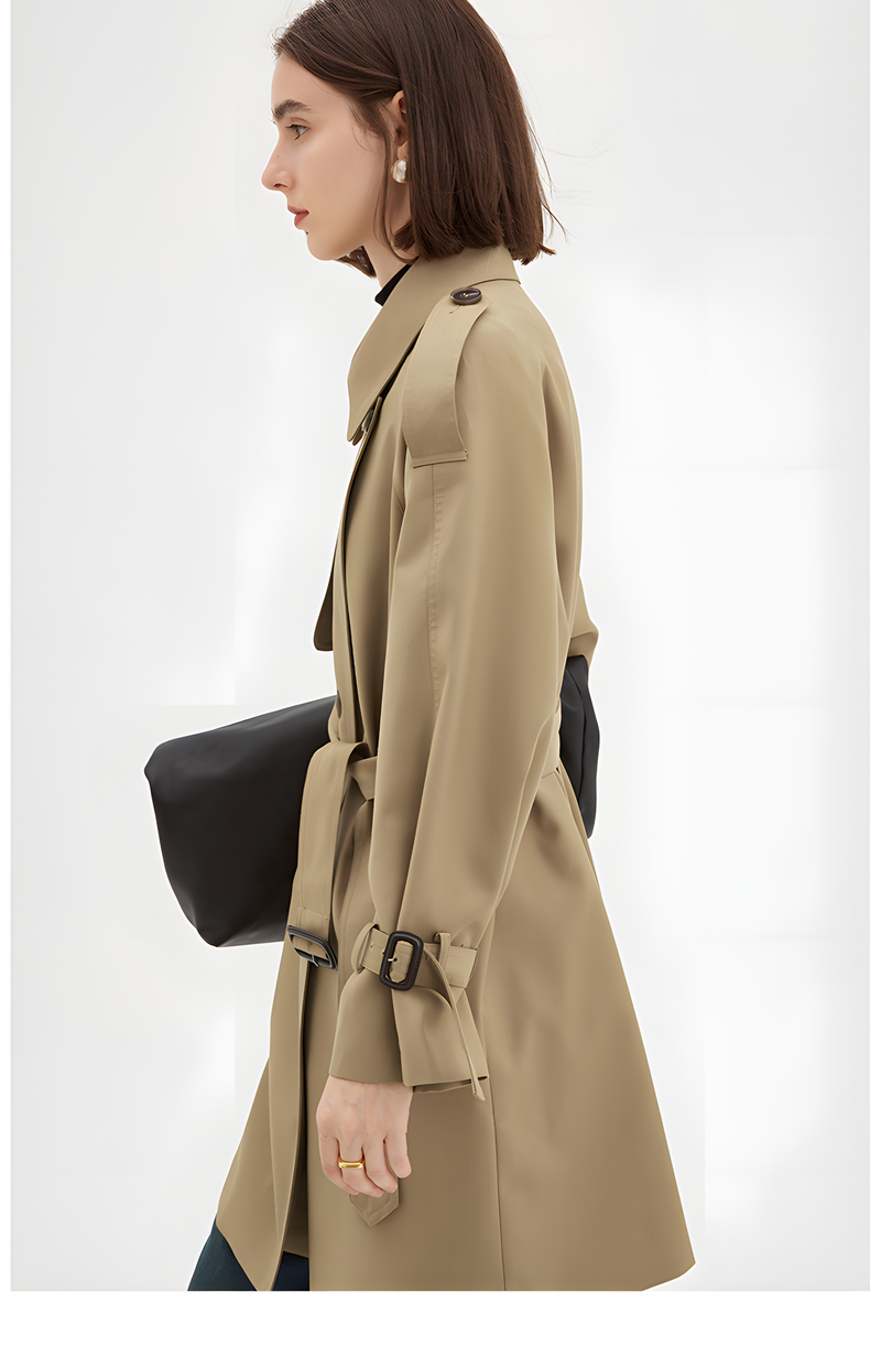 Parisian Autumn: -inspired Midi Trench Coat