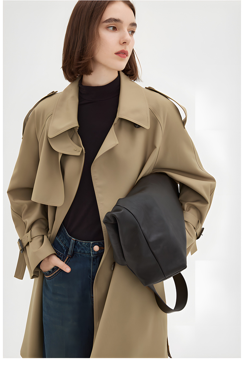 Parisian Autumn: -inspired Midi Trench Coat
