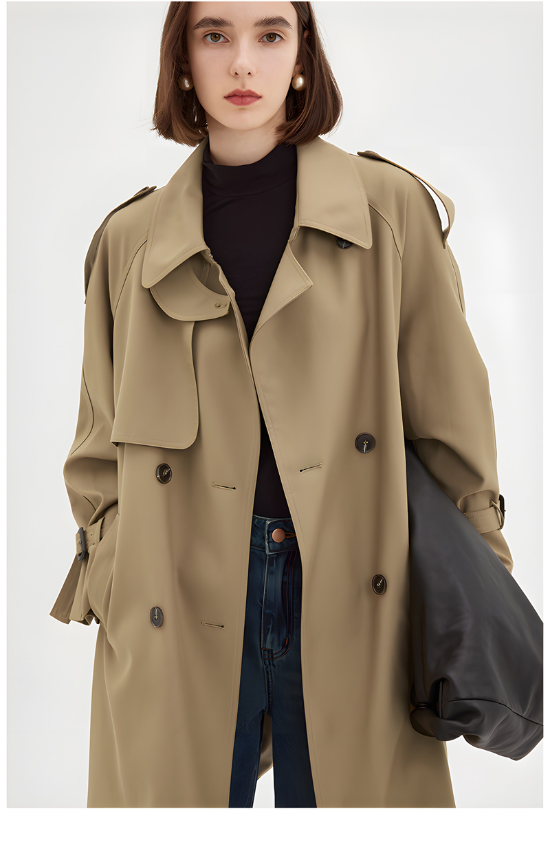 Parisian Autumn: -inspired Midi Trench Coat