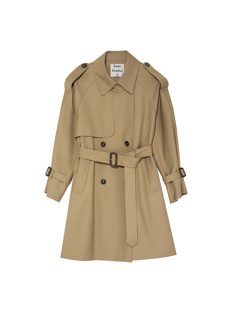 Parisian Autumn: -inspired Midi Trench Coat