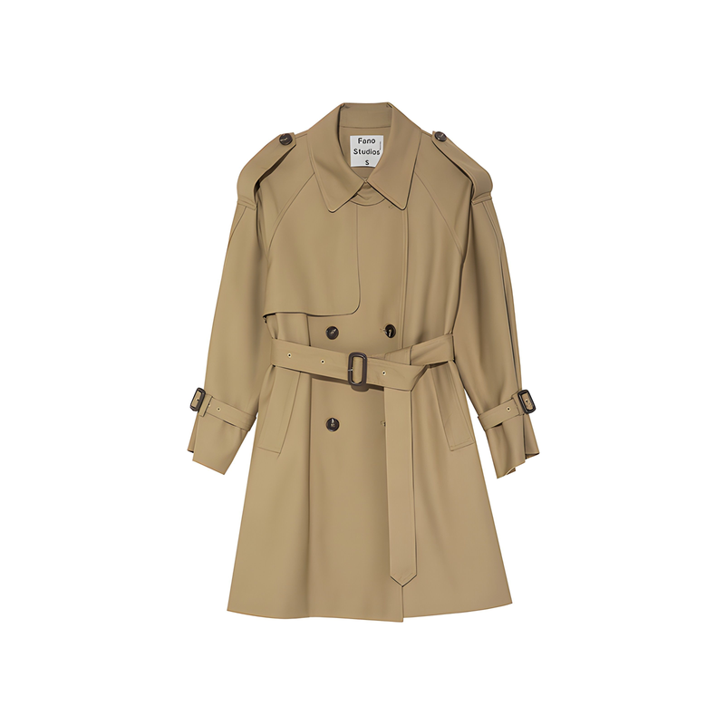 Parisian Autumn: -inspired Midi Trench Coat