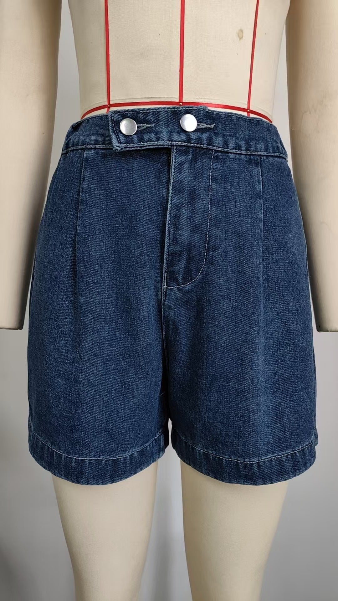Clothing Summer Washed Sleeveless Denim Shorts Two Piece Sets