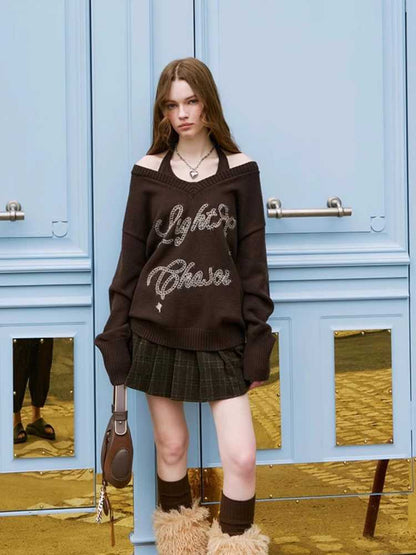 Two-piece Pullover Knit Sweater
