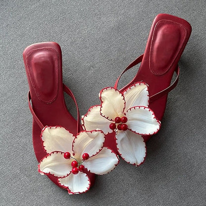 Emori Kitten Heel Sandals