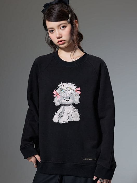 Embroidered Puppy Sweatshirt