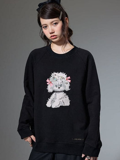 Embroidered Puppy Sweatshirt
