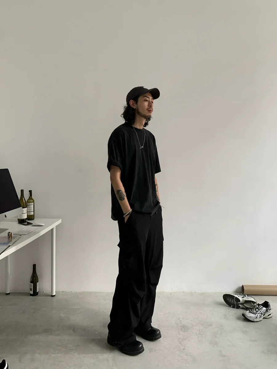 Wide-leg Straight Fit Work Pants
