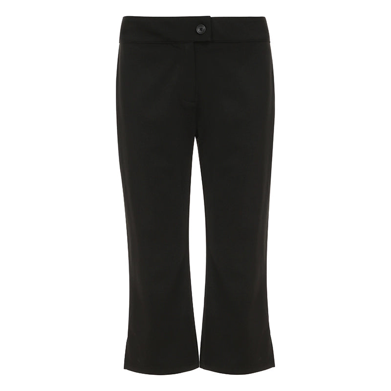 Novalynn Slit Hem Midi Pants