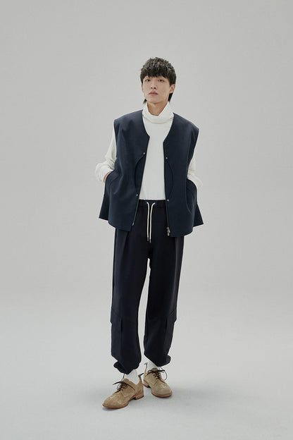 Draping Drawstring Cargo Pants