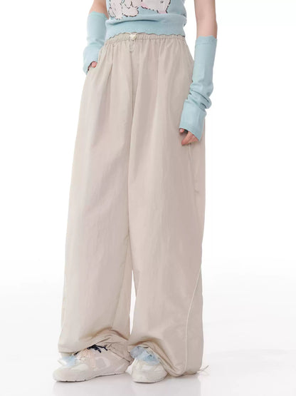 Wide-leg Track Pants