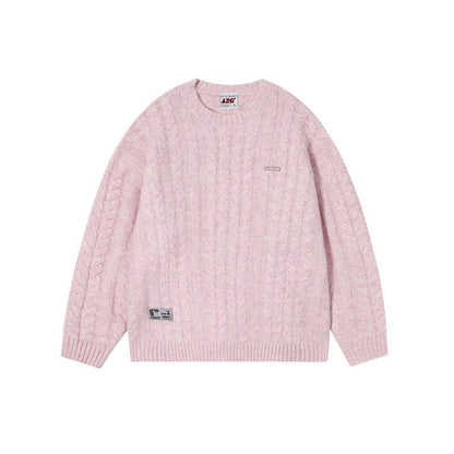 Hip-hop Versatile Twist Knit Sweater