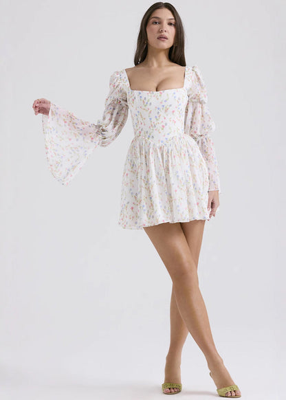 Liliane - Puff Sleeve Mini Dress