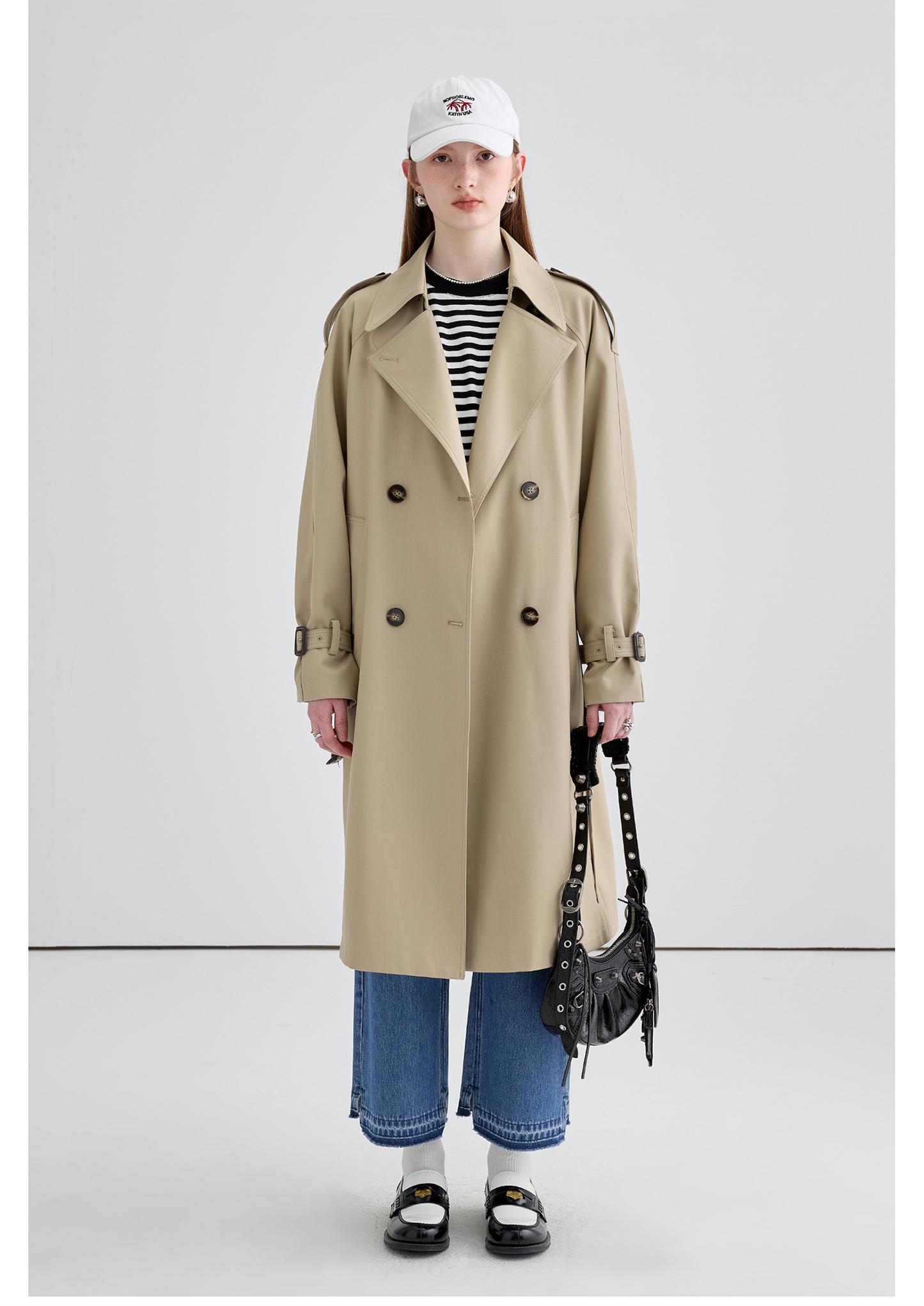 Mid-length British Style Trench Coat