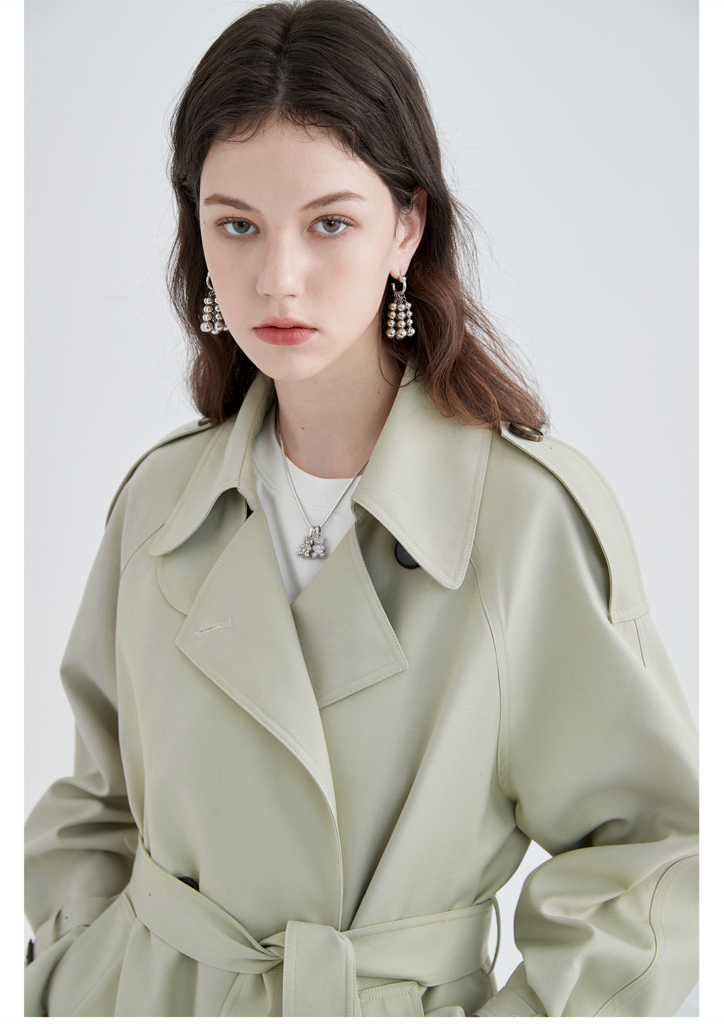 Mid-length British Style Trench Coat