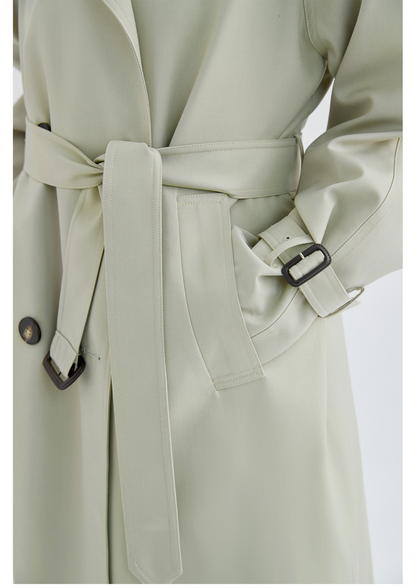 Mid-length British Style Trench Coat