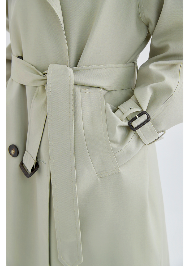 Mid-length British Style Trench Coat