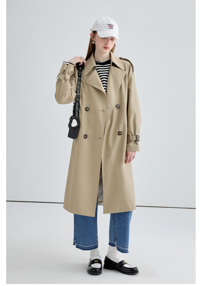 Mid-length British Style Trench Coat