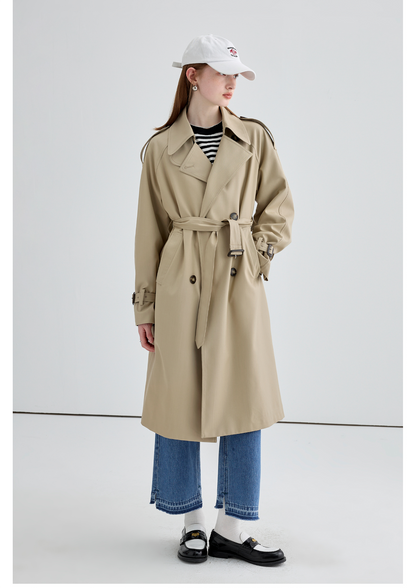 Mid-length British Style Trench Coat
