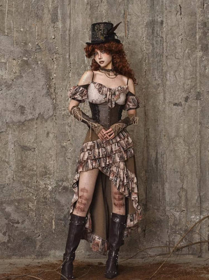 Ruffle Bustle Skirt