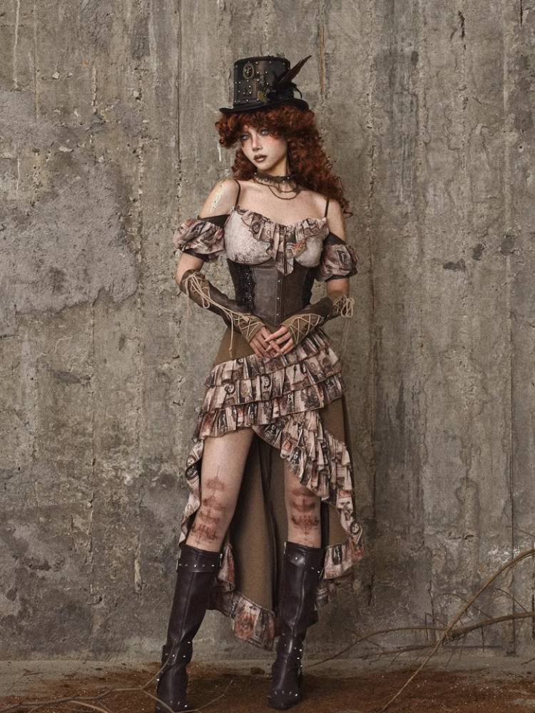 Ruffle Bustle Skirt