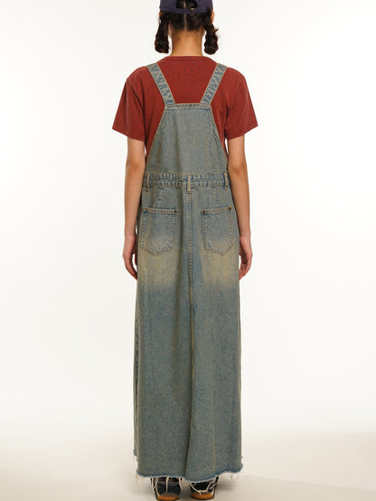 Denim Strap Skirt