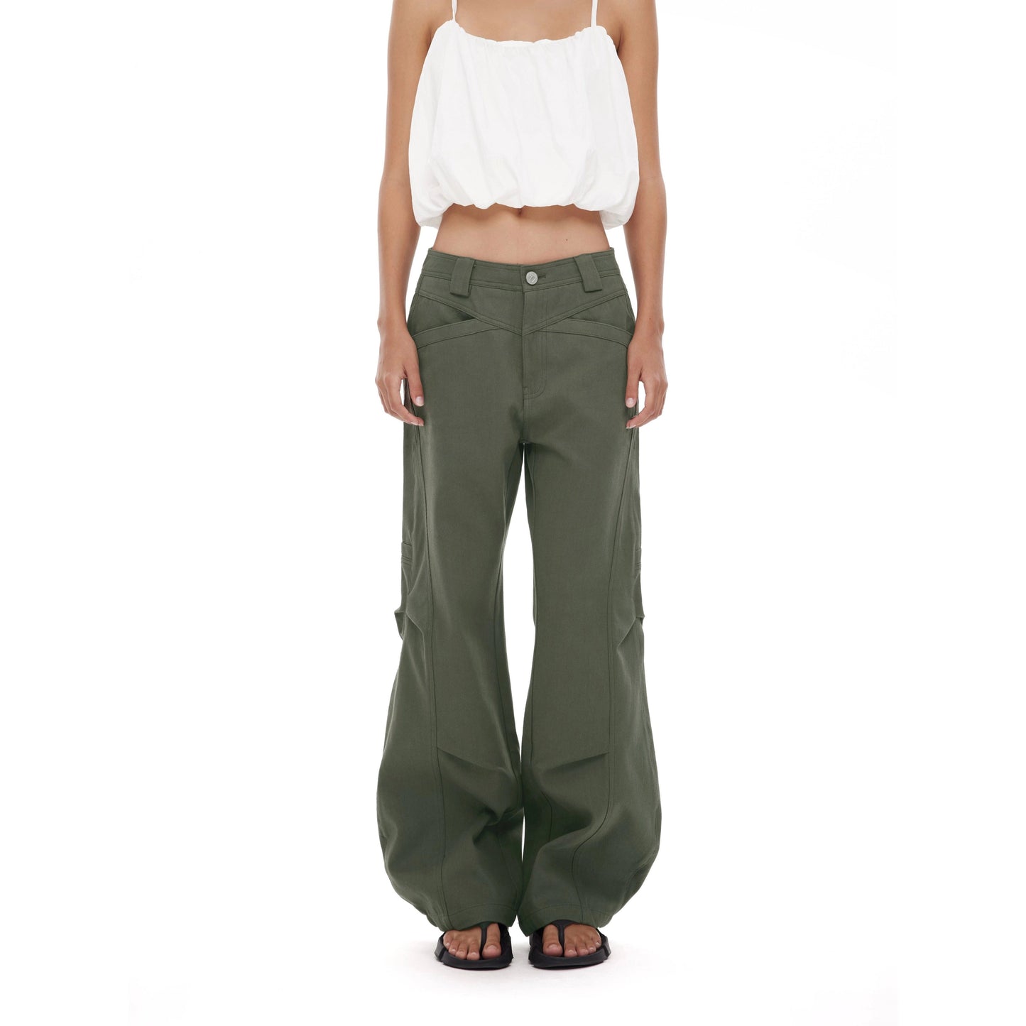 Military Green Cargo Pants
