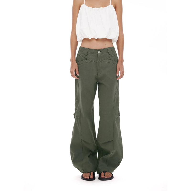 Military Green Cargo Pants