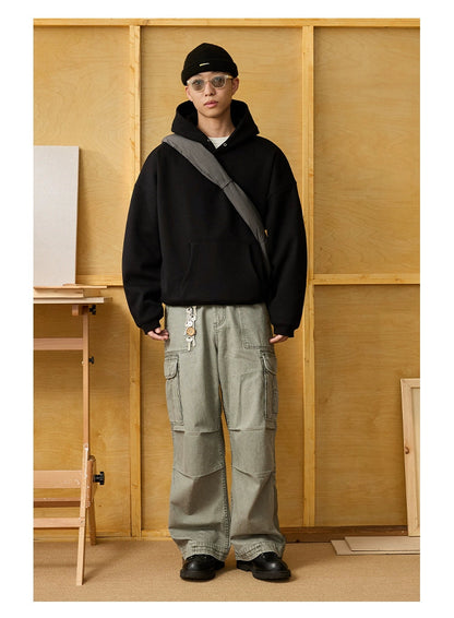 Gray Utility Cargo Pants