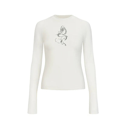 Dragon Embroidered Black Sweatshirt