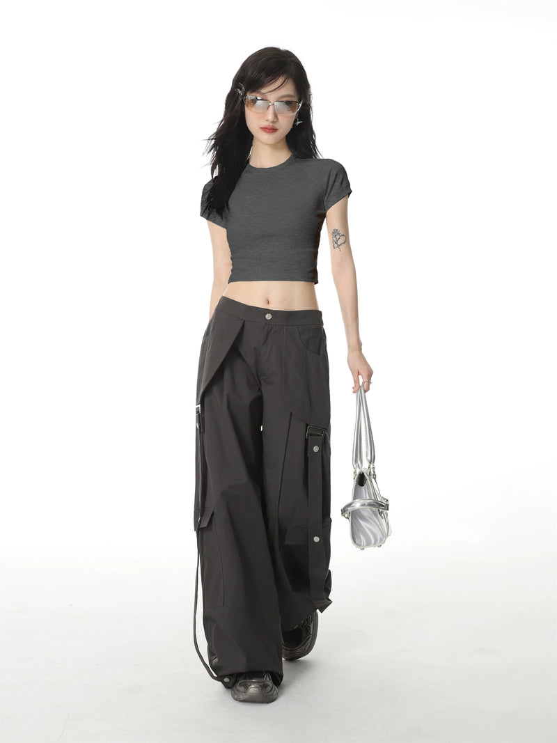 Color Regular Shoulder Short Sleeve T-shirt