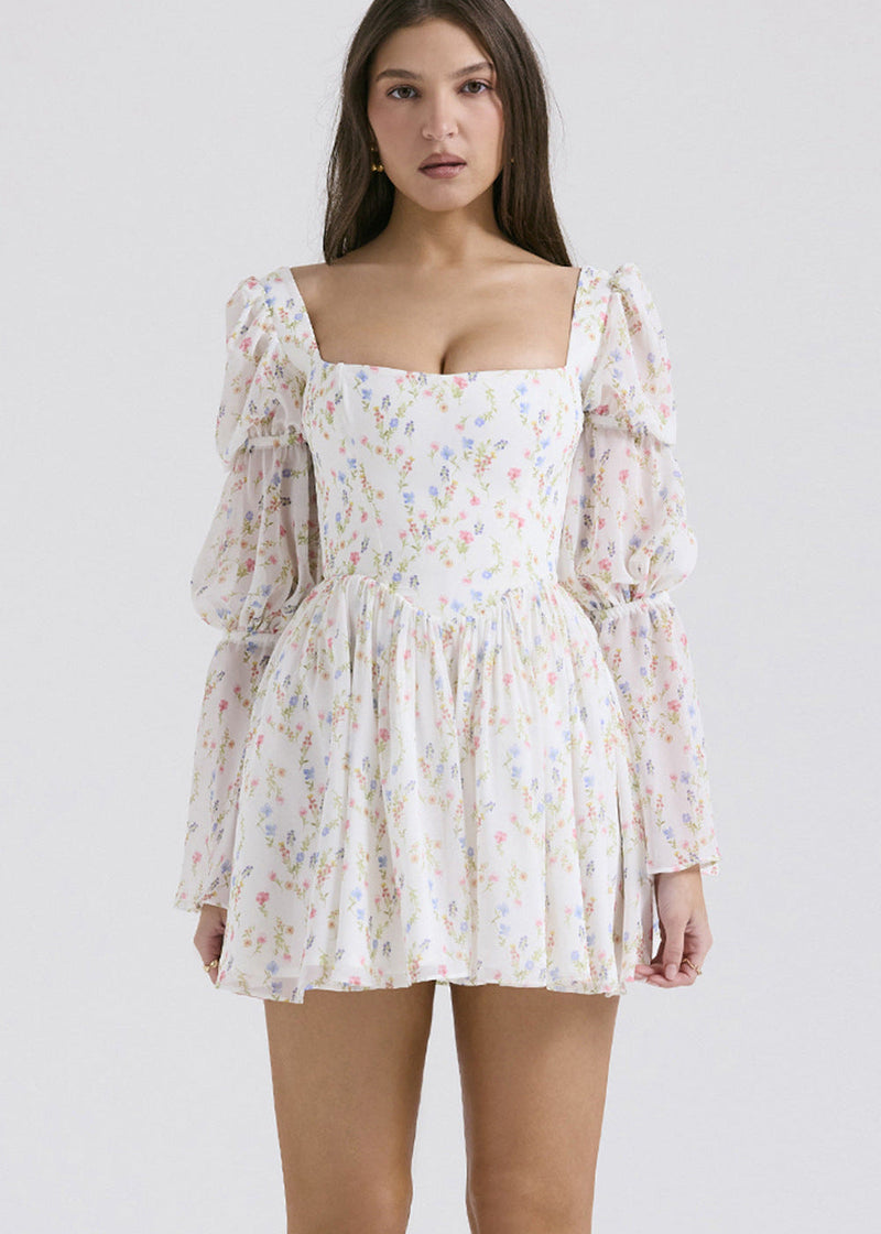 Liliane - Puff Sleeve Mini Dress