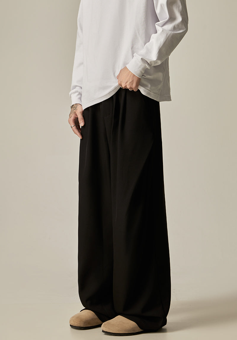 Khaki Wide Leg Dress Pants