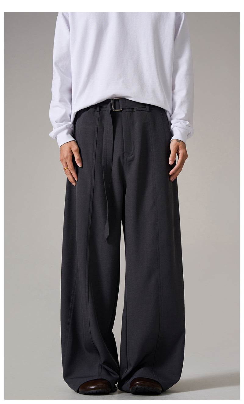 Brown Relaxed Wide Leg Pants