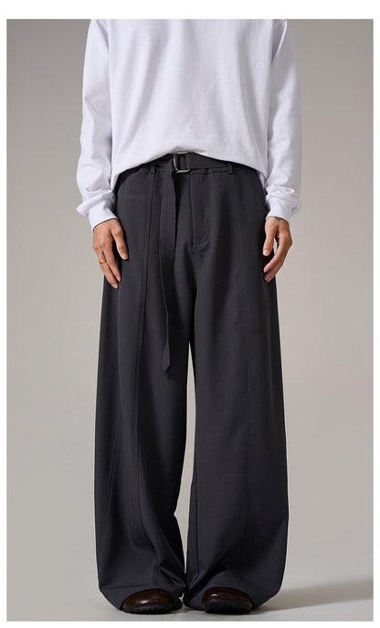 Brown Relaxed Wide Leg Pants