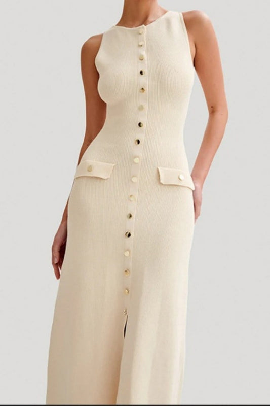 Color Knitted Dress