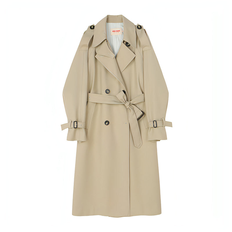 Mid-length British Style Trench Coat