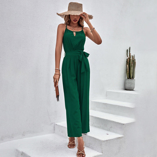 Popular Clothing Halter Strap Jumpsuit