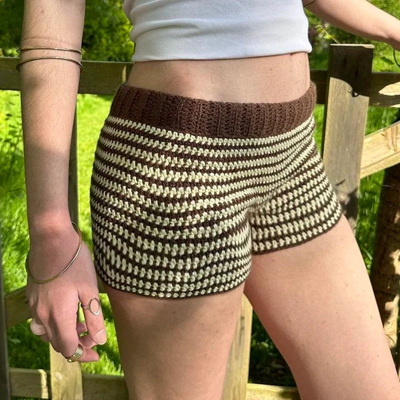 Kensington Striped Woolen Shorts