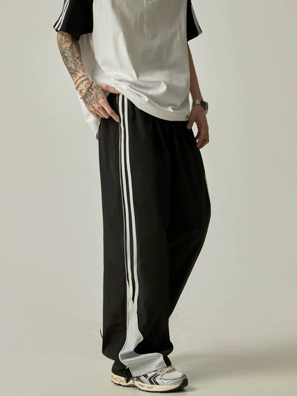 Wide-leg Triple Stripe Track Pants