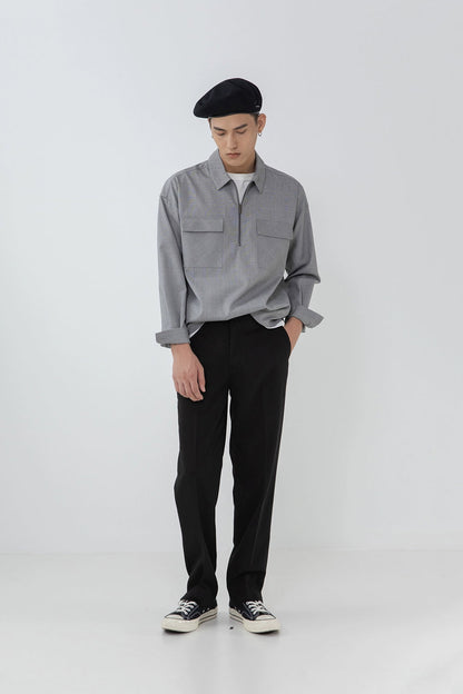 Split Hem Straight Pants