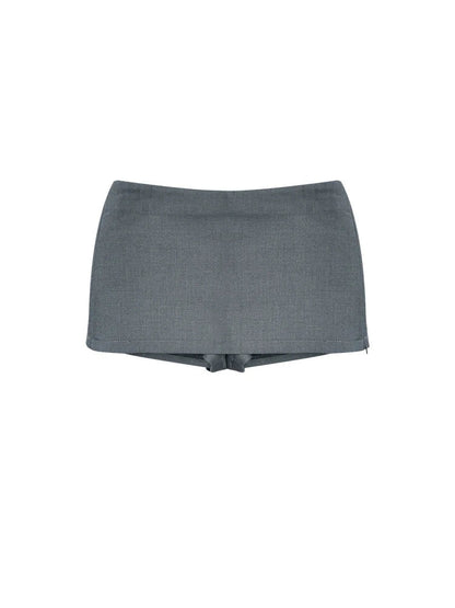 Sleek Slate Mini Skirt