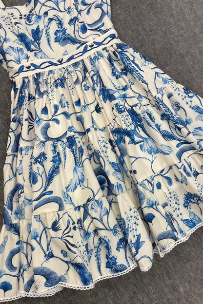 Destsd Embroidered Cotton Mini Dress