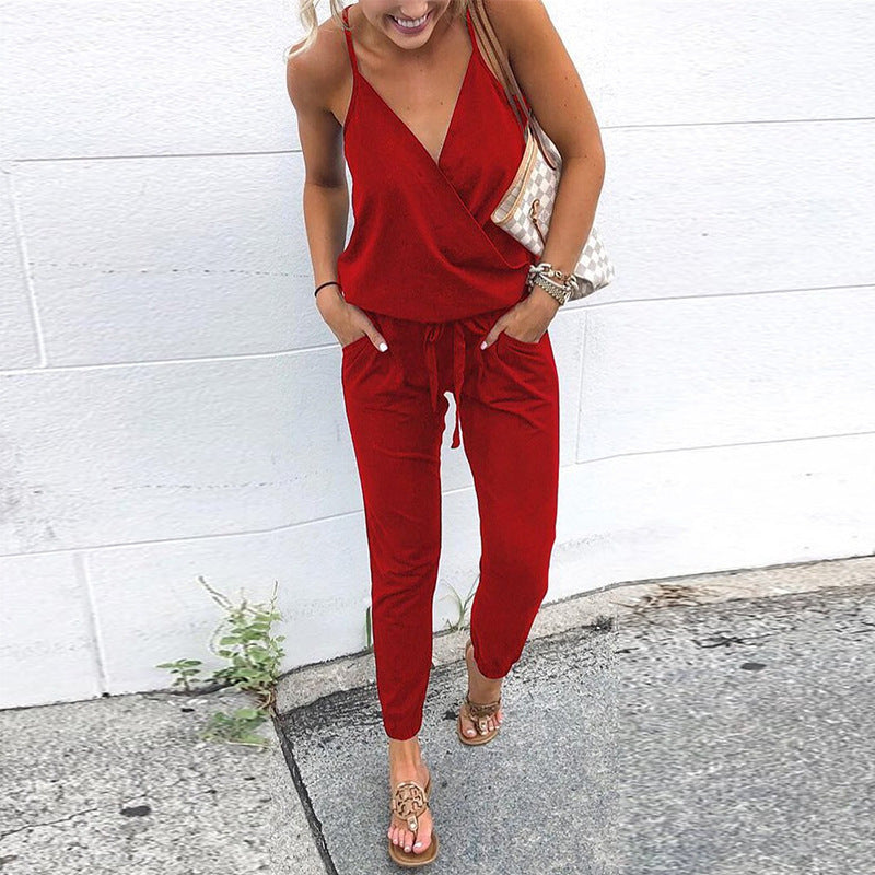 Color Sling Jumpsuit