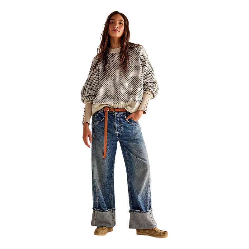 Long Sleeve Round Neck Sweater