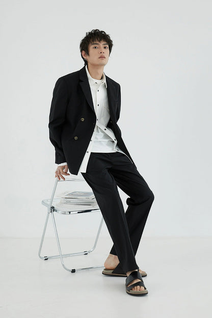 Double-pleated Comfort Dress Pants