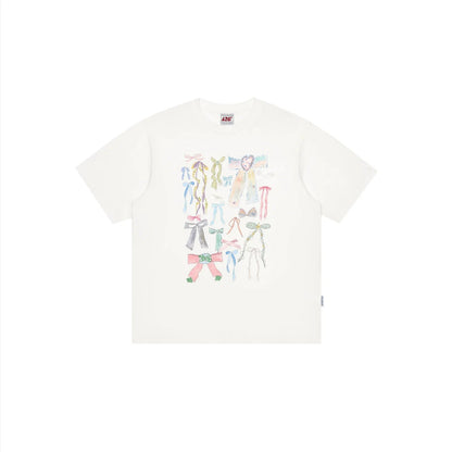 Short Sleeve T-shirt With Graffiti Design