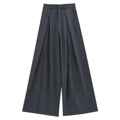 Dramatic Noir Wide-leg Palazzo Pants