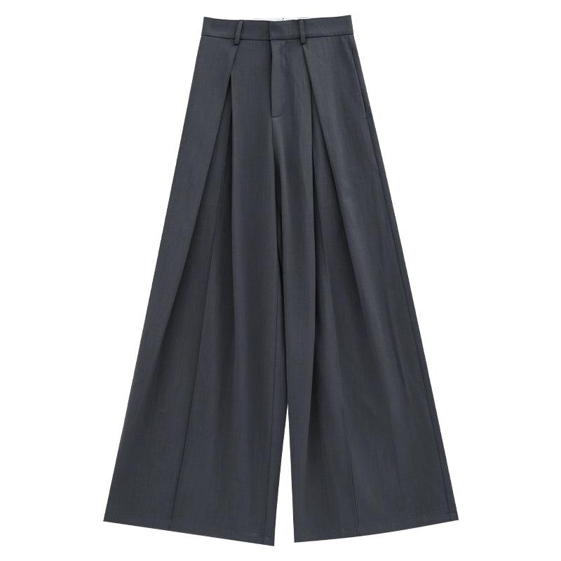 Dramatic Noir Wide-leg Palazzo Pants