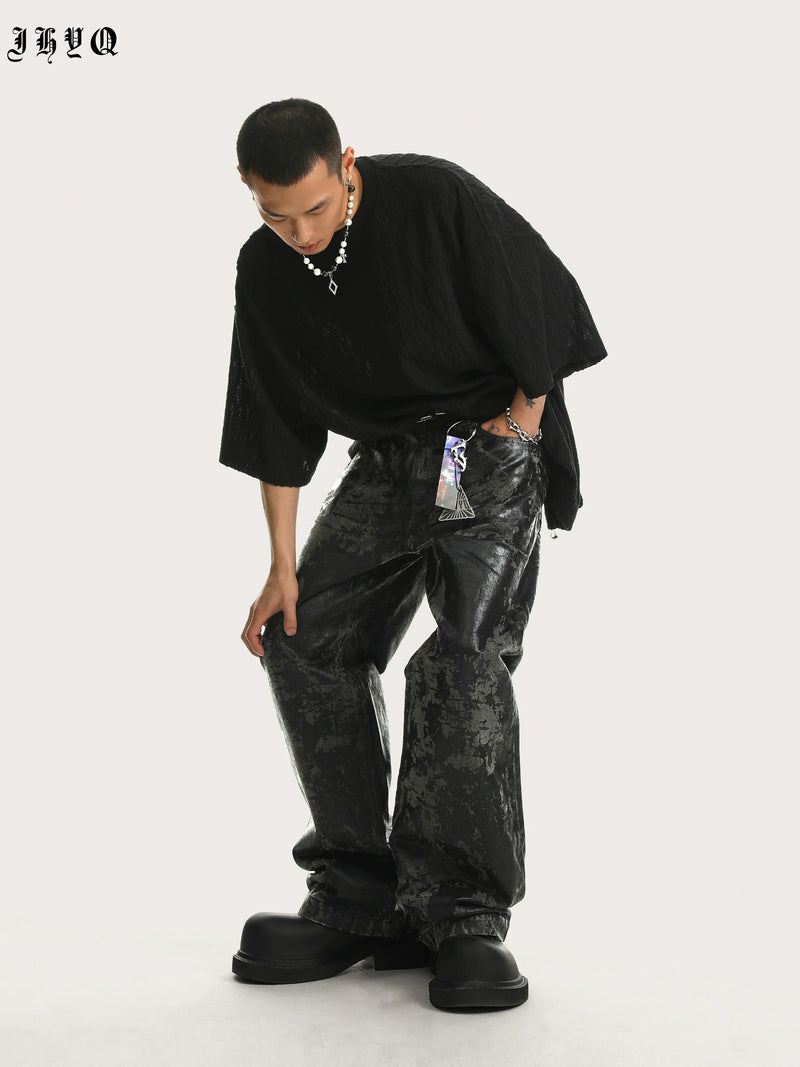 Textured Knit Oversized T-shirt