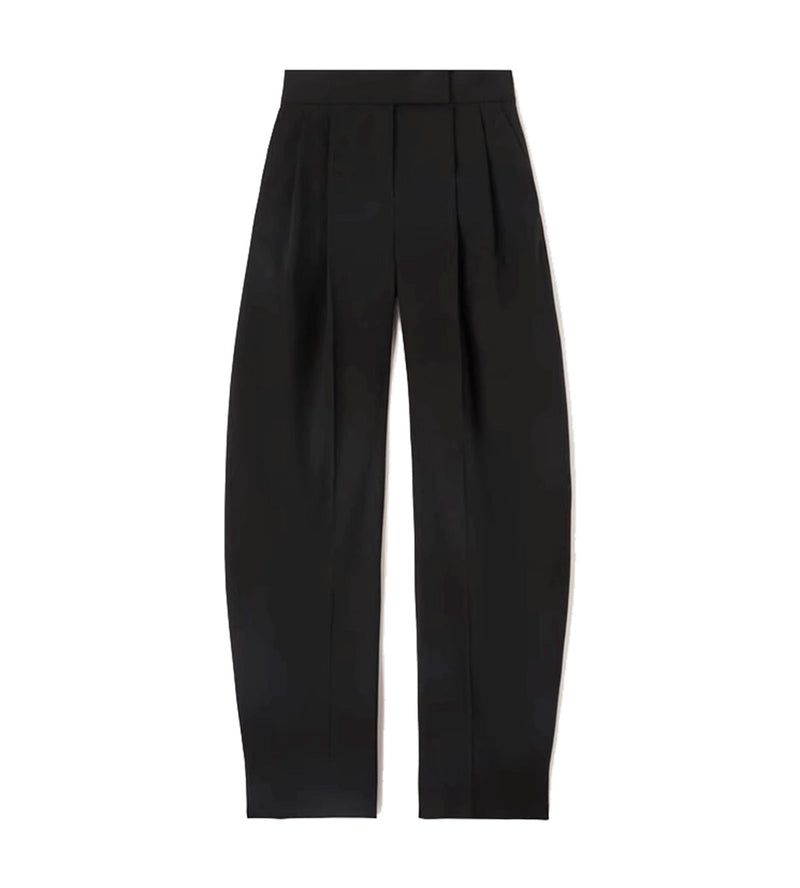 Two Piece Set for Autumn Winter Scarf Cut Profile Blazer High Waist Pants Set